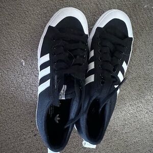 Adidas Women's Black and White Platform Shoes